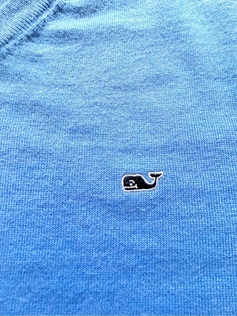Vineyard Vines  V-neck Light Blue  Sky Sweater Size XL  Merino wool blend